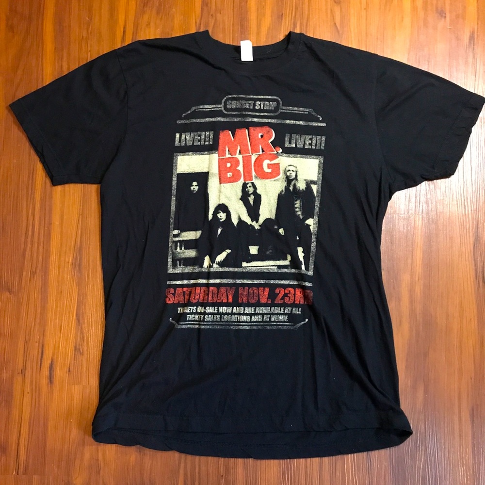 Hard Rock Band Mr. Big Sunset Strip Live T Shirt